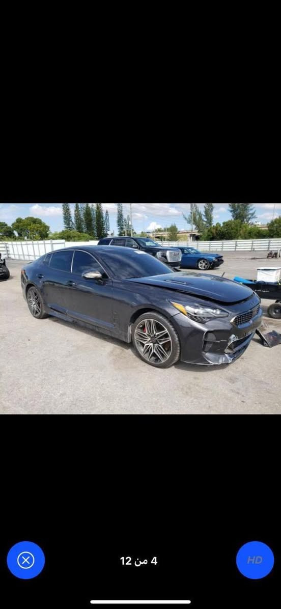 السلام عليكم للبيع كيا ستنكر gt2 موديل 2023
وارد امريكي حادثه موضح بلصور بيهه بس جاملغ جهه السايق
امبدل ومصبوغ باقي السياره كفاله بيهه ايرباك استيرن ودشبول وراجع سستم عداد المسافه 32mi
مواصفات ال gt2 معروفه فول لمتدد
محرك 6 سلندر 3300 توين تيربو 
مرقم بغداد بأسمي 
العنوان بغداد رقم الهاتف ***********
