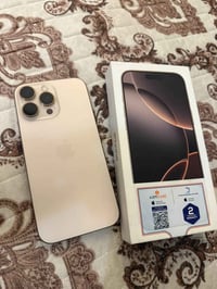16 برو ماكس 256 بطاريه 96 شرق اوسط Abm لون صحراوي نضافه 100‎%‎ غراضه ك...