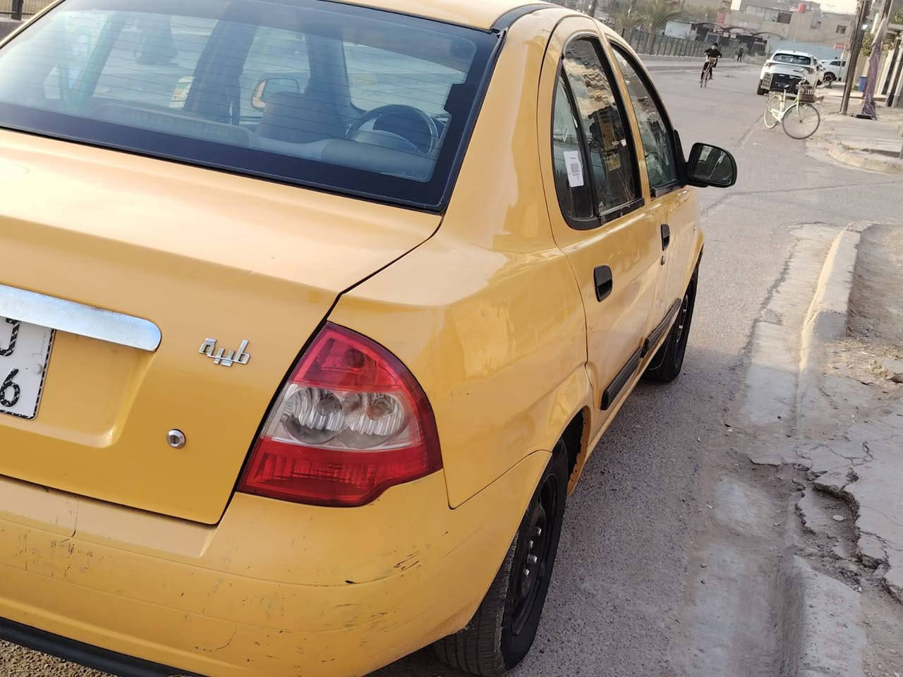 طيبه 2016 للبيع تحويل ثاني يوم كير مكينه مكفولة غرامة هيئه مصفرة تدفئة تبريد ثلج
ضربتهه بالباب الخلفي فقط 
السعر ٣٨ وبي مجال مكاني بغداد حي الجهاد الرقم ***********
