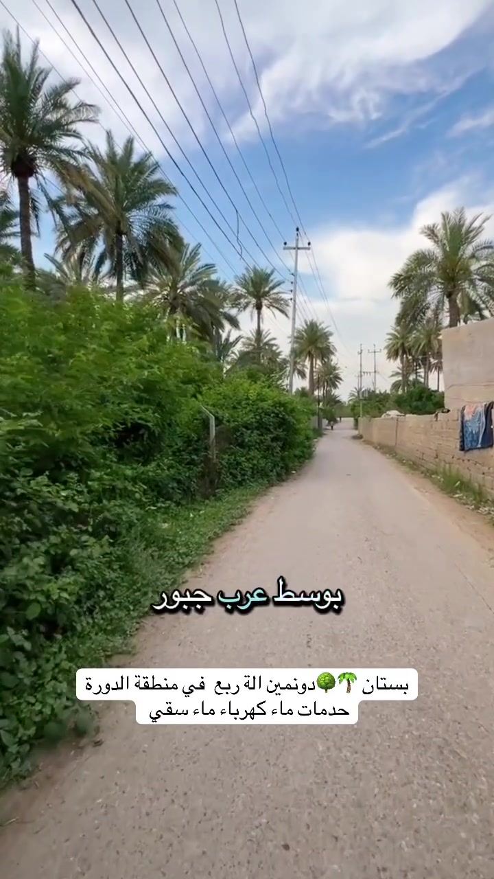 بستان حمضيات ونخيل  دونمين الا ربع في منطقة الدورة يتحول  باسم المشتري  طابو زراعي سند 25 لاستفسار  ***********//***********.  
#دوانم #صلوا__عليه__وسلموا__تسليما #البوعيثة #الدورة #عقاراتي #الحمدلله #العراق #تجارية #بناء #بغداد
