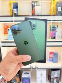 ايفون 13 بروماكس لون زيتوني اعتبره فاتحة من كارتونة الذاكرة 512/ البطا...