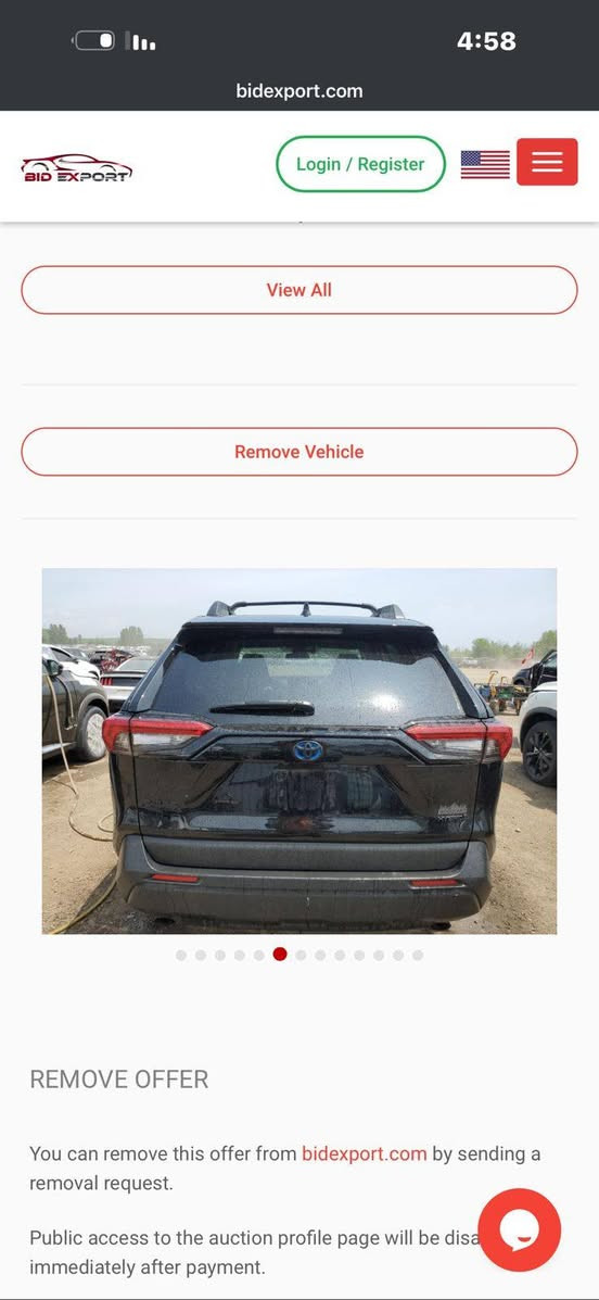 راف فور هاي برد فول مواصفات بصمه فتحه  مكان كركوك السعر 240 وبيها بدون رقم كاتي بعده  بدون ***********وصور الحادث بلمنشور
