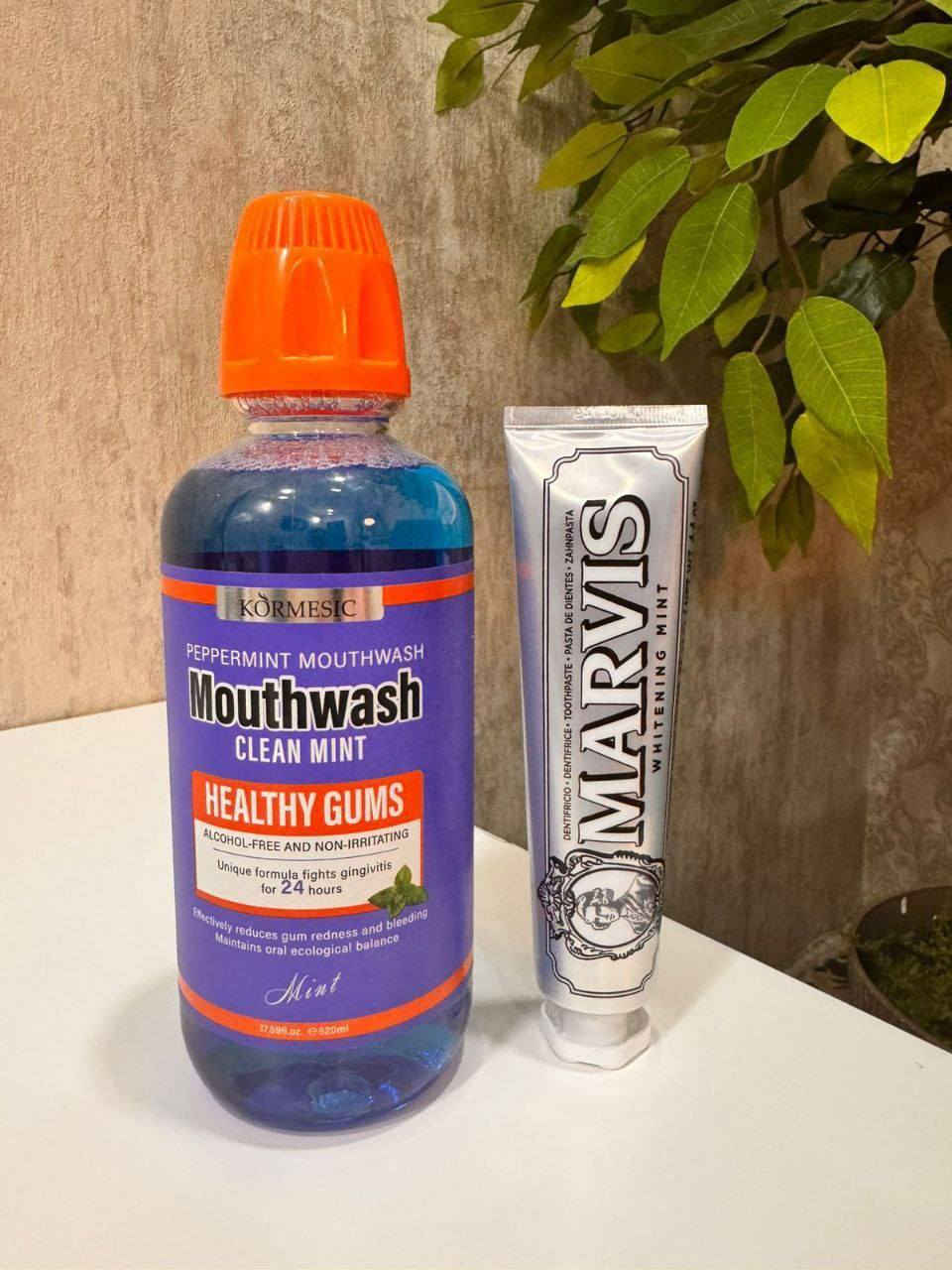 ✨ عرض مميز للعناية الكاملة بالفم ✨

دلّل أسنانك بنظافة وانتعاش يدوم مع عرض معجون الأسنان مارفيس ويّا غسول الفم كورمكس، الثنائي المثالي لتنظيف عميق وحماية يومية للفم والأسنان.

🦷 معجون الأسنان يساعد على تنظيف الأسنان وإزالة البلاك ويمنحك نفسًا منعشًا.
💙 غسول الفم يعزز النظافة ويصل للأماكن اللي ما توصلها الفرشاة حتى يحافظ على انتعاش الفم لفترة أطول.

مع هذا العرض راح تحصل على:
✨ نظافة أعمق للأسنان
✨ نفس منعش طوال اليوم
✨ عناية متكاملة للفم

اختيار مثالي لكل شخص يحب يحافظ على ابتسامة نظيفة ونفس منعش بكل وقت. 😁

السعر ٢٠ توصيل 4


**إذا كنت صاحب هذا الإعلان وتريد حذفه لأي سبب، رجاءا أرسل رسالة إلى الدعم الفني**