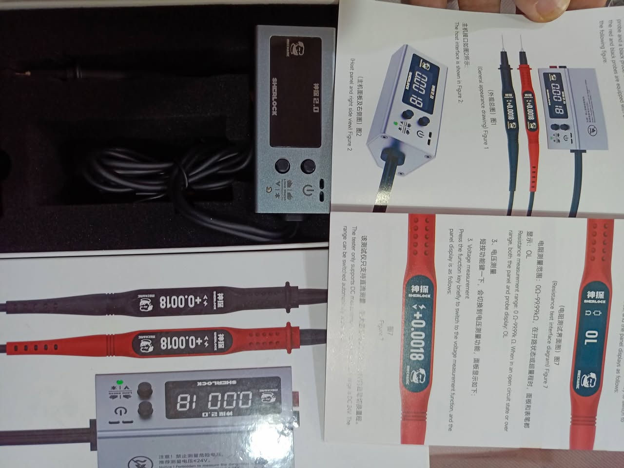 الجهاز هو Mechanic Sherlock V2.0، وهو جهاز قياس متعدد عالي الدقة يستخدم لفحص الجهد والمقاومة الداخلية
الجهاز هو Mechanic Sherlock V2.0، وهو جهاز قياس عالي الدقة مُصمم خصيصًا لإصلاح لوحات أم الهواتف الذكية.يتميز بشاشة عرض رقمية ويأتي مع مجسات اختبار دقيقة (أقلام قياس) لقياس الجهد والمقاومة الداخلية.يُستخدم لاكتشاف خطوط الأخطاء وفحص وصلات PN على اللوحات الإلكترونية بدقة عالية.

السعر 35

يوجد توصيل


**إذا كنت صاحب هذا الإعلان وتريد حذفه لأي سبب، رجاءا أرسل رسالة إلى الدعم الفني**
