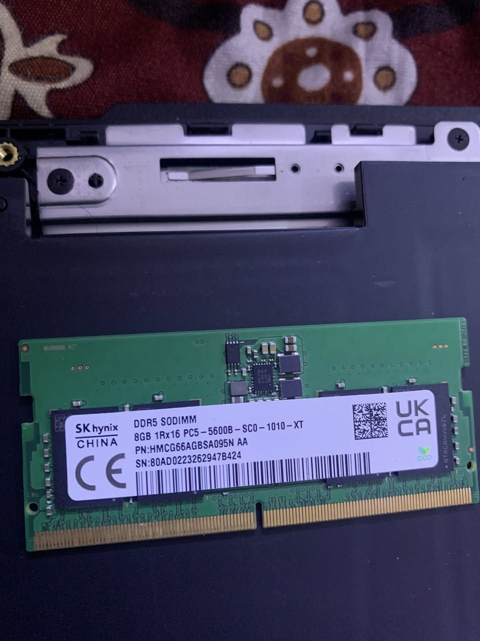 رام لابتوب نوع SK hynix أصلية
DDR5 SODIMM

السعة: 8 جيجابايت عدد 2

السرعة: 5600MHz

الحالة: ممتازة وتعمل بدون أي مشاكل

تم فكها من لابتوب جديد

مناسبة للأجهزة التي تدعم DDR5

تعطي أداء سريع واستقرار عالي

السعر 70 الف للقطعه الواحده 140 للقطعتين
رقم الهاتف: ***********
مكاني بغداد البلديات
