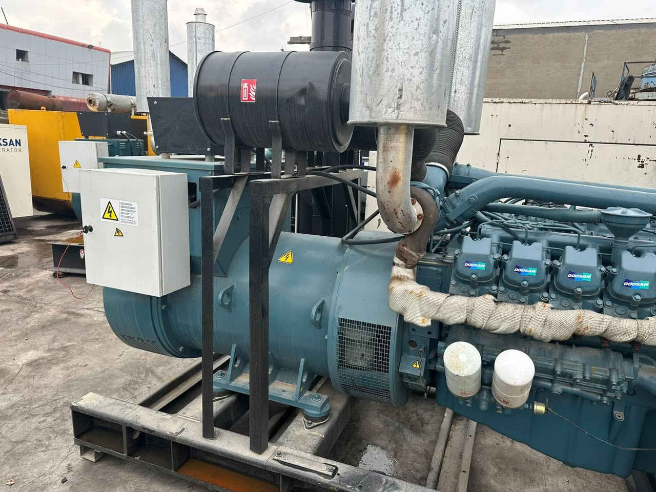 السلام عليكم
دوسان 12 سلندر 
750kva 
ساعات العمل اقل الف ساعه 
نظام اوتو حمايه فول اوتماتيك
وضع بلاد شركة  
أربيل صناعه جنوبيه 
نظام اوتو حمايه فول اوتماتيك
وضع بلاد شركة  
🚚يوجد توصيل الى جميع المحافظات وبضمان🚚
🚚كياندن هةية بو هةموو شاركان بةكرينتى🚚
 للاستفسار:
 ابو علي 
***********
***********
***********
