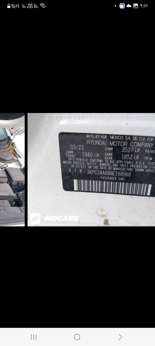 من رخصة الادمن اكسنت بيضاء موديل  ٢٢ وارد امريكي السعر ١٣٨ وبيه مجال ماشيه ٥٢ تخم تايرجديد محرك ١٦٠٠ دوش دبل نوزل كير محرك مكفول بدون صبغ رقم بابل 
***********
