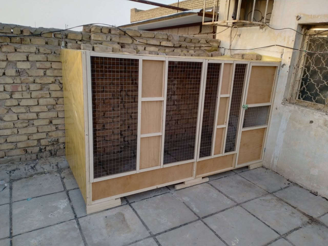 ياالله
تم اكمل قفص لاحد الاخوه الطيبين
شغل شرط المتانه 
قياسه العرض 250 
الارتفاع 140 
النزال 120 
للاستفسار تفضل خاص وتدلل
*********** واتساب
