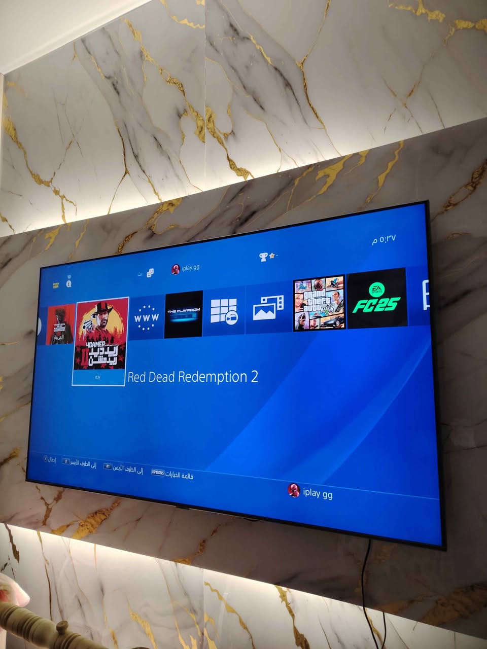 بلي ٤ مهكر امريكي سلم باب
 اول وجبة الاولى جهازي
الخاص مال بيت  ٥٠٠ كيكة
بيها كل اللعاب  القويه
ريد ديد بالعربي
جي تي اي بالعربي
طوبه اخر اصدار بالعربي 
وكل اوف ديوتي اخرر اصدار بالعربي
مع جوستيكات اثنين
سعر ٢٦٠ الف
عنوان كركوك حي الواسطي
*********** كركوك, العراق
