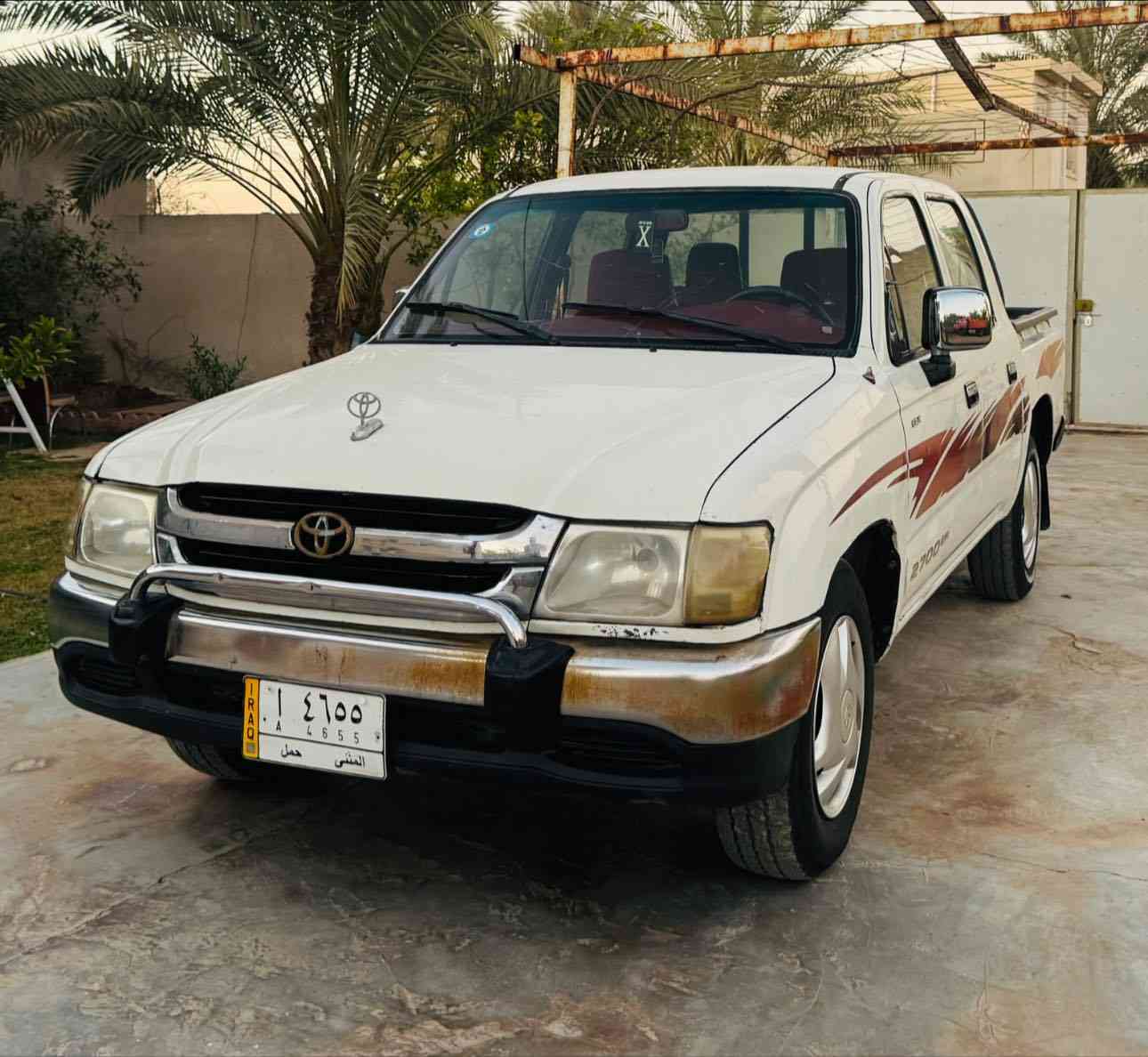 بسم الله الرحمن الرحيم تويوتا جمره موديل 2004 داخل احمر رقم مثنى مشروع وطني سنويه نافذقبل شهر  مكان ديالى الخالص سعر ١٠٥ رقم ***********
