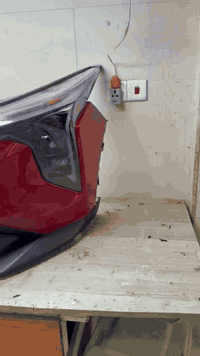 من رخصة الادمن تصليح دعامية امامية  k4 m25 وإضافة ربع دعاميه الرياش لب...