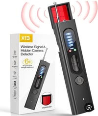 كاشف كاميرات • كشف الترددات • قابل للشحن