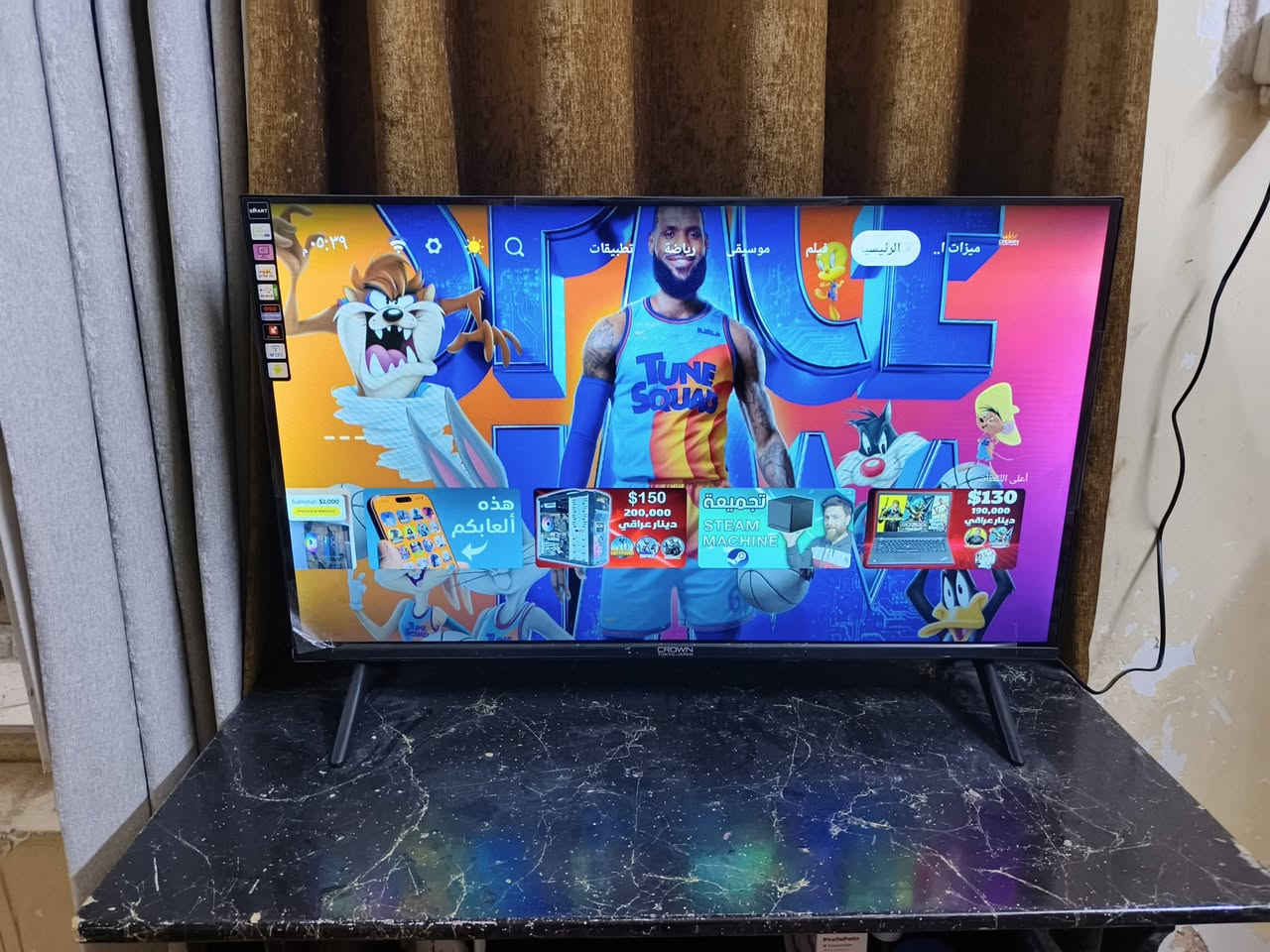 السلام عليكم
شاشة حجم 32 ام الانترنيت للبيع مستعملة شهر واحد فقط 

سعرها ب 90 الف بعدة اللسق بيها جديدة والله واريد ابيعها لان محتاج مكاني حلة الاكرمين 

رقم الهاتف : ***********
