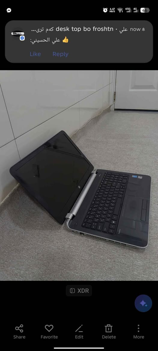 مواسەفاتەکان 
hp
cori 7
gili 4
ram 12gb ddr3
hard 256 ssd kingstona
cpu 2.4
grafek card 2gb
windows 10
شەحنو جامتای لەگەڵە
*********** السليمانية, العراق
