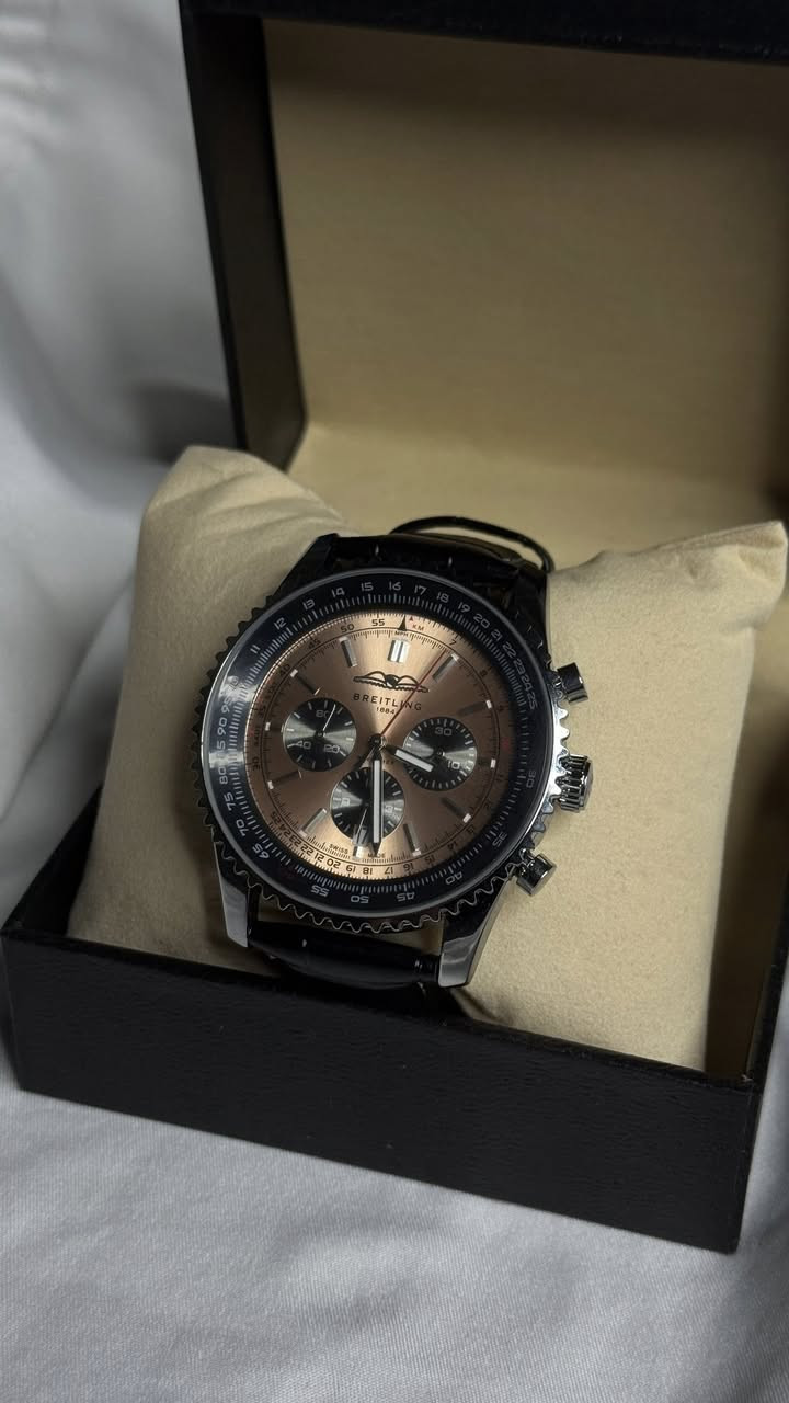 ساعه طيارين من Breitling Navitimer

كوبي ماستر درجه اولى 

• لون مينا برونزي
• اطارها دوار
• توقيت يومي
• سناتر شغاله stop watch
• سير جلد طبيعي اصلي
• هيكل فولاذ مقاوم صدأ

الساعه جديده بعدها بالستيكر مالها 

سعرها 35 الف

موجود توصيل كل المحافظات


**إذا كنت صاحب هذا الإعلان وتريد حذفه لأي سبب، رجاءا أرسل رسالة إلى الدعم الفني**