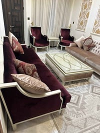 كنب تركي • ١٠ مقاعد • طاولة وسط