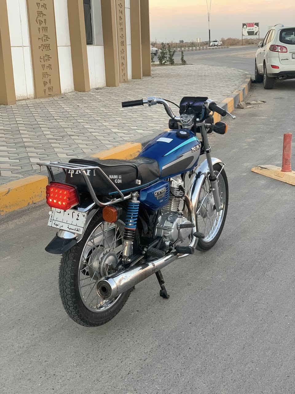 دراجه للبيع رقم وسنويه شاصي 21 والغراض 24 نضيفه سعر (1100)وبيه مجال *********** مكان ناصريه
