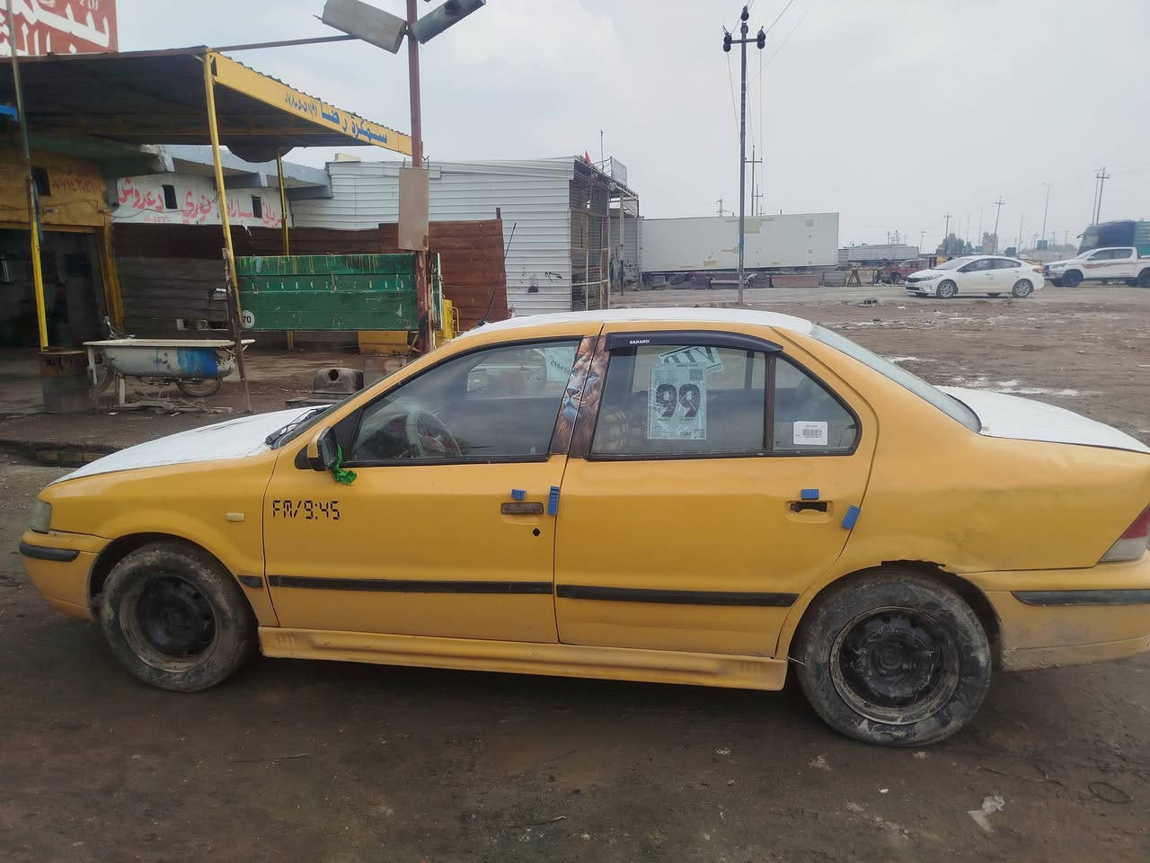 السلام عليكم سمند 2011 سياره جاهزه بيها بس الماشة مال الكلج فالته والمكينة بيها خربطة يمكن بلك واكف بس كشرتها كلش حلوه ونضيفة السياره شغالة تمشي وبالمعدل تخبل ذب كير وشغل وامشي عليها غرامة 150 راعيها موجود رايدها ب 15 وبيها مجال 
***********
