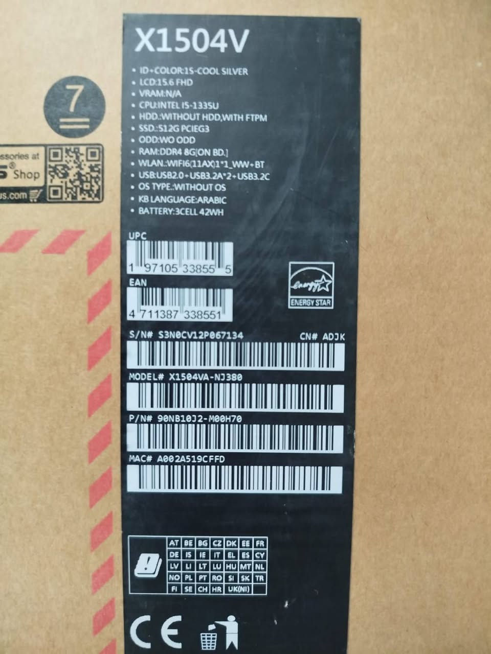 السلام عليكم
لابتوب Asus vivobook 15  للبيع فحم (اهل الصيانه)
جهاز استخدام 10 أشهر  المواصفات بلصوره 
مكاني نجف


**إذا كنت صاحب هذا الإعلان وتريد حذفه لأي سبب، رجاءا أرسل رسالة إلى الدعم الفني**