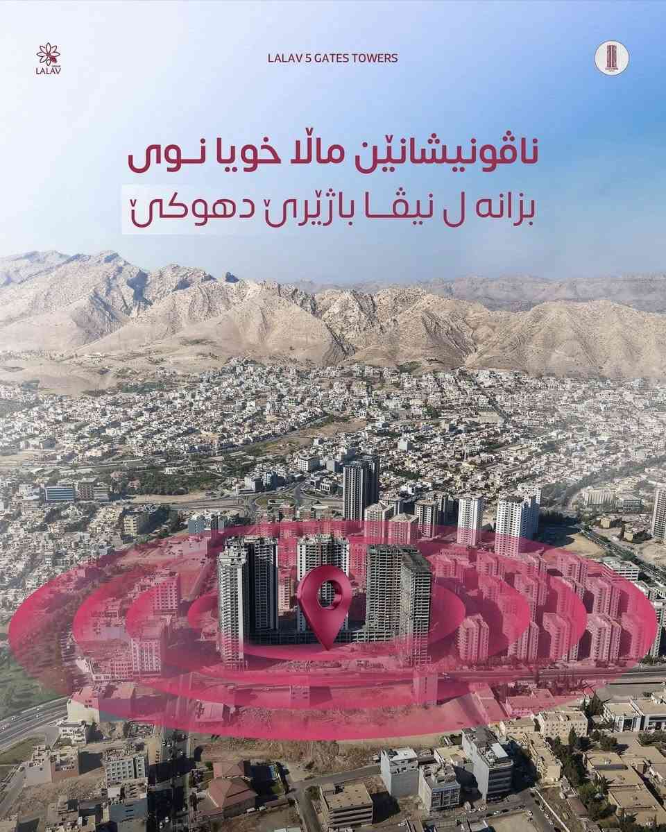 بروژي 5 كيتس  ل K.R.O
كومه له كا شوقه يان بو فروتني بهاين كونجاي
هه مي روبه رانفه ل عقارات ايفان به رده ستن
2+1   : 110m 
3+1  : 135 m
3+1  : 150m
بفان روبه ري دي هينه فروان بشيره ي نقد و تحويل 
بو هه ر بيزانينه كي به يوه نديي ژمارا مه بكه 
📲***********
—————-
بو زانينن هه ر كه سه كي بفيت شيوه ي (كوم) بهاين باش دي شوقه هه بن بروژي 5 gates ،،،،،،،؟
————-
عقارات ايفان  دهوك شارع KRO🏛️
