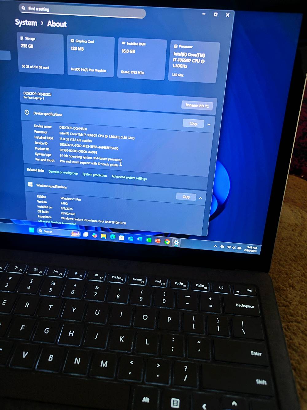 بيع ومراوس بتجميعه مرتبه

سيرفس لابتوب 3 للبيع بدون لمس

حجم 13 و نصف

2K IPS QHD شاشة

جيل عاشر Core i7 1065 G7

Ram 16GB DDR4

قابل للتطوير HARD 256 SSD

كرت شاشة انتل Iris plus g7

بطارية يدوم لحد 6-8 ساعة

مصنوع من الومينيوم و جل الكانترا الايطالي

كاميرا 720 HD كلش واضح

نسخه business edition رجال الاعمال

Face ID فتح بل وجه نفس آیفون

عنوان النجف الاشرف
مستخدم قليل جدا
***********
بسعر 450 الف فقط