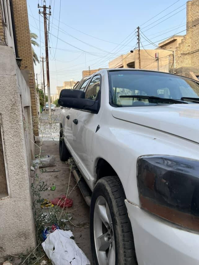 االسلام عليكم دوج رام
دوج رام ٢٠٠٧ مكينه كير ضفيره مكينه تايرات صبغ عام  باتري تايرات كله جديد سياره تخبل بيهة ضربه بسيطه مثل ما موضح بالصوره سياره نصبتهة حلوه صدر امامي نفض كله جديد عوزهة صدر خلفي وترتيبات سعرهة ٩٥ وبيه مجال بسيط رقم بغداد انكليزي باسمنه تحويل ثاني يوم مكانهة بغداد الدوره ***********
