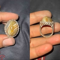 محبس جزع سليماني • فضة 925 • صياغة بحرينية