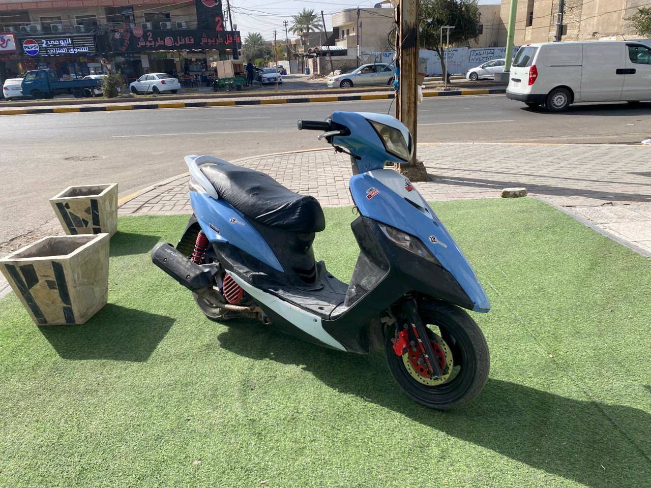 سلام عليكم دراجه ثعلب 
مناقصه شي زوج تايرات جدد 
كهربائيات كله شاغاله اشاير سكن لايت بك لايت كيج البانزين 
مكينه نكره بكل وقت صبح عصر ضهر نكره سلف مناقصه شي 
عنوان بغداد العامريه 