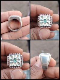 زمرد كولمبي • ياقوت طبيعي • قياس ٢٥