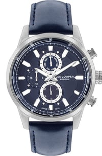 لي كوبر • سوار جلد أزرق • ٤٥ مم