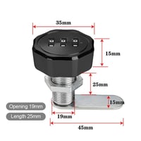 قفل أرقام • قفل ذكي • للخزائن