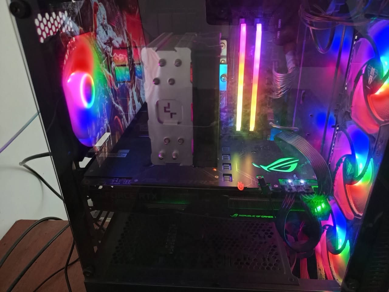 مرحبا السلام عليكم عندي بي سي  هاي مواصفاتها ووياها ملحقات 990الف وقابل للتفاوض 
rtx 2060 super rog edition 
i5 12400f
B760 ASUS TUF D4 PLUS WIFI
COARSAIR VEANGEANCE 16 GB RAM 3600MHZ
MSI MONITOR FULL HD 180HZ 23.8
FSP PSU 700 WATT
AG 400 CPU COOLER
case from mass
1 tb m.2 from lexar
steel series mouse
redragon elf pro keyboard
power max ups 850 va
lazer ups 1500va
fantech controller wpg15 eos pro


**إذا كنت صاحب هذا الإعلان وتريد حذفه لأي سبب، رجاءا أرسل رسالة إلى الدعم الفني**
