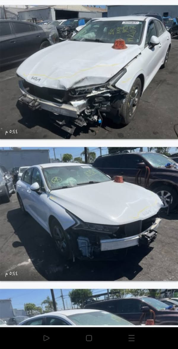 السلام عليكم
كيا K5 موديل 22 وارد امريكي هاي ضربتها مرقم ذي قار
ماشيه 40 ستخدام شخصي السعر 165 
***********
