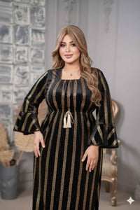 دشداشة نسائية • قطيفة ماس • مقاسات L-XL-XXL