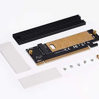 محول NVMe إلى PCIe • PCIe 3.0 x16 • M-Key 2280/2260/2242/2230