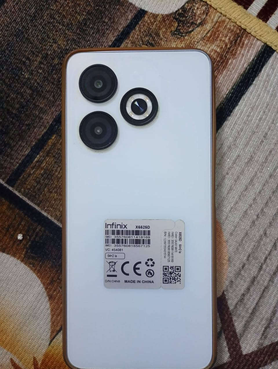 سلام عليكم مرخصت لادمن جهاز جهاز انفنكس جهاز جديد ذاكر 64 للتوصل وتساب فقط ***********
