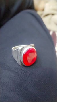 ياقوت كشميري • حجم كبير • صياغة ثقيلة