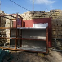 ميز المنيوم • طول ٢م • ارتفاع ٨٥سم