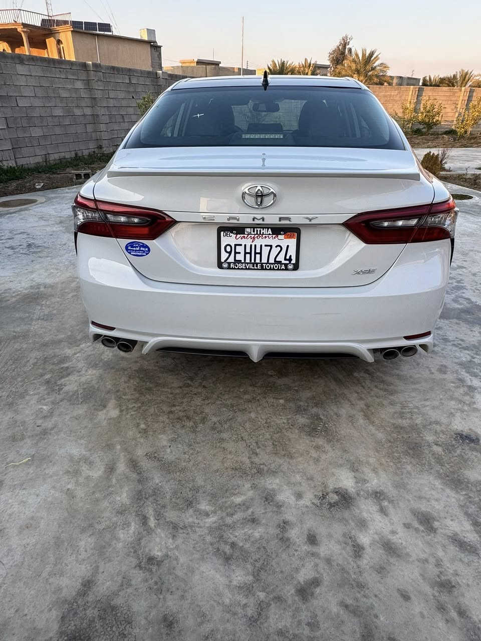 ويوتا كامري (XSE) موديل : 2023
وارد : امريكي
اللون  :  سمنتي المرغوب احلى لون بالكامري 
عداد المسافة 65  الف كيلو . قابل للزيادة
حجم المحرك : 2.5L (4.سلندر) 
ملاحطة السيارة : جاملغ امامي  تبديل وصبغ   فقط بارد بالچاملغ الخلفي 
المواصفات 🔚 𝐗𝐒𝐄
فول فول مواصفات 1/1
فتحة سقف بانورما
داخل ليد بيلادي
كيج الكتروني
شاشة كبيرة لمس
شاشة اعطال كبيرة 
شحن واير ليس
كاميرا 
ابواب  بصمة
بصمة تشغيل
هاند بريك بصمة
اوتو هولد (𝐀𝐔𝐓𝐎 𝐇𝐎𝐋𝐃)
اوتو ستارت (𝐀𝐔𝐓𝐎 𝐒𝐓𝐀𝐑𝐓)
اوتو ستوب (𝐀𝐔𝐓𝐎 𝐒𝐓𝐎𝐏)
رادار امامي (تحديد مسار)
‏‎رادار جانبي (نقاط عمياء)
‏‎رادار خلفي (التحذير من الاصطدام)
‏‎حساسات امامي
‏‎حساسات جانبي 
‏‎حساسات خلفي 
نظام (𝐄𝐂𝐎)
نظام (𝐍𝐎𝐑𝐌𝐀𝐋)
نظام (𝐒𝐏𝐎𝐑𝐓)
مانع انزلاق+𝐀𝐁𝐒
تحكيم استيرن
كشنات جلد
كشنات كهربائي
كشنات هيتر
سيارة جديدة دينار مصرف ماتحتاج 
مكانها صلاح الدين
رقم صلاح الدين 
سعر 237 وبي مجال


**إذا كنت صاحب هذا الإعلان وتريد حذفه لأي سبب، رجاءا أرسل رسالة إلى الدعم الفني**