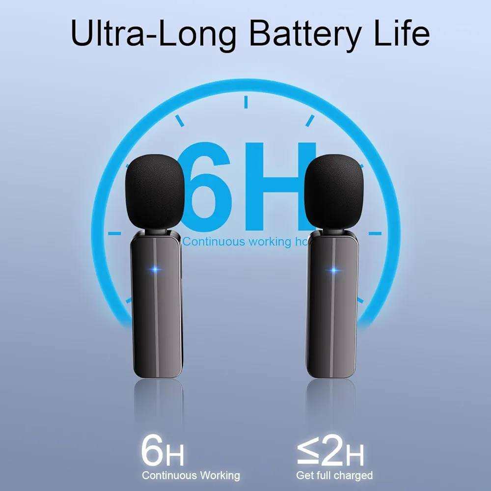 ب 20 مع التوصيل 
هذا المنتج هو مجموعة ميكروفون لاسلكي (Wireless Microphone Set) تستخدم لتسجيل الصوت عبر الهواتف الذكية أو الكاميرات.

النوع: ميكروفونات لاسلكية صغيرة (Lavalier/Lapel Microphones). 

المكونات: تتضمن المجموعة ميكروفونين للإرسال، وجهاز استقبال (Receiver) يتم توصيله بالهاتف، بالإضافة إلى كابلات الشحن.


**إذا كنت صاحب هذا الإعلان وتريد حذفه لأي سبب، رجاءا أرسل رسالة إلى الدعم الفني**