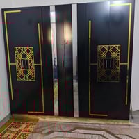 غرف نوم تركي • اسود ٥ قطع • بيج ٩ قطع