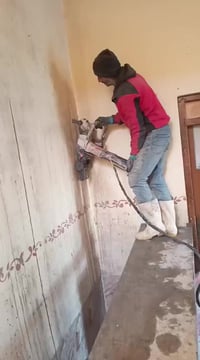 يوجد لدينا جهاز قص حائط وبوب وشباك ورابط ودرج رقم الهاتف 07800236998