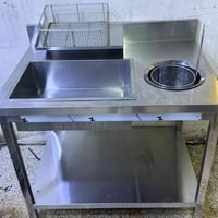 طاوله تتبيل ستيل غذائي قياس 100 سم السعر 350 وبيهة مجال  بغداد الامين ...