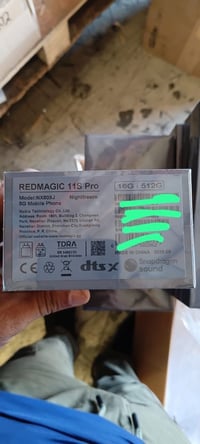 Red magic 11s pro  16+512g نسخة عالمية  لیدنا توصیل لی کل محافظات  075...