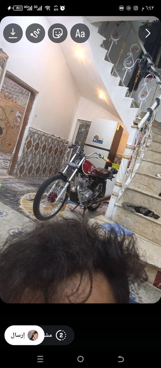 دراجه للبيع بدون شاصي تعميره كامله افتحه واطيكاه مكاني ناصريه مركز سعر ٥٠٠ وبيه مجال قليل  هاذه رقمي ***********
