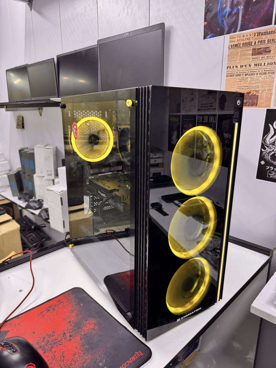 تحية طيبة شبابنا وحبايبنا 
مثل ما عودناكم تجميعات مناسب وبراندات قوية
تجميعة اغلب القطع جدد
R5 3600 جديد
M.B ASROCK B450 جديد
RTX2060 6GB ZOTIAC GAMING مستخدم
SSD128-HDD500 جدد
Ram 16 3200 جديد
CASE XIGMATEK مستخدم
P.S550W+80PLUS مستخدم
السعر ٦٠٠ الف سعر نهائي بدون عملة شبابنا 
متوفر توصيل لكافة المحافظات 
عنوان المكتب واسط - كوت - المشروع- شارع الحاسبات-مكتب MEGA TECHNLOGY 
***********
