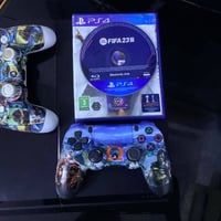 بلي فور فات نضيف ما مفتوح جديد مع ٢ جوستكات اصليات مع قرص فيفه23 السعر...
