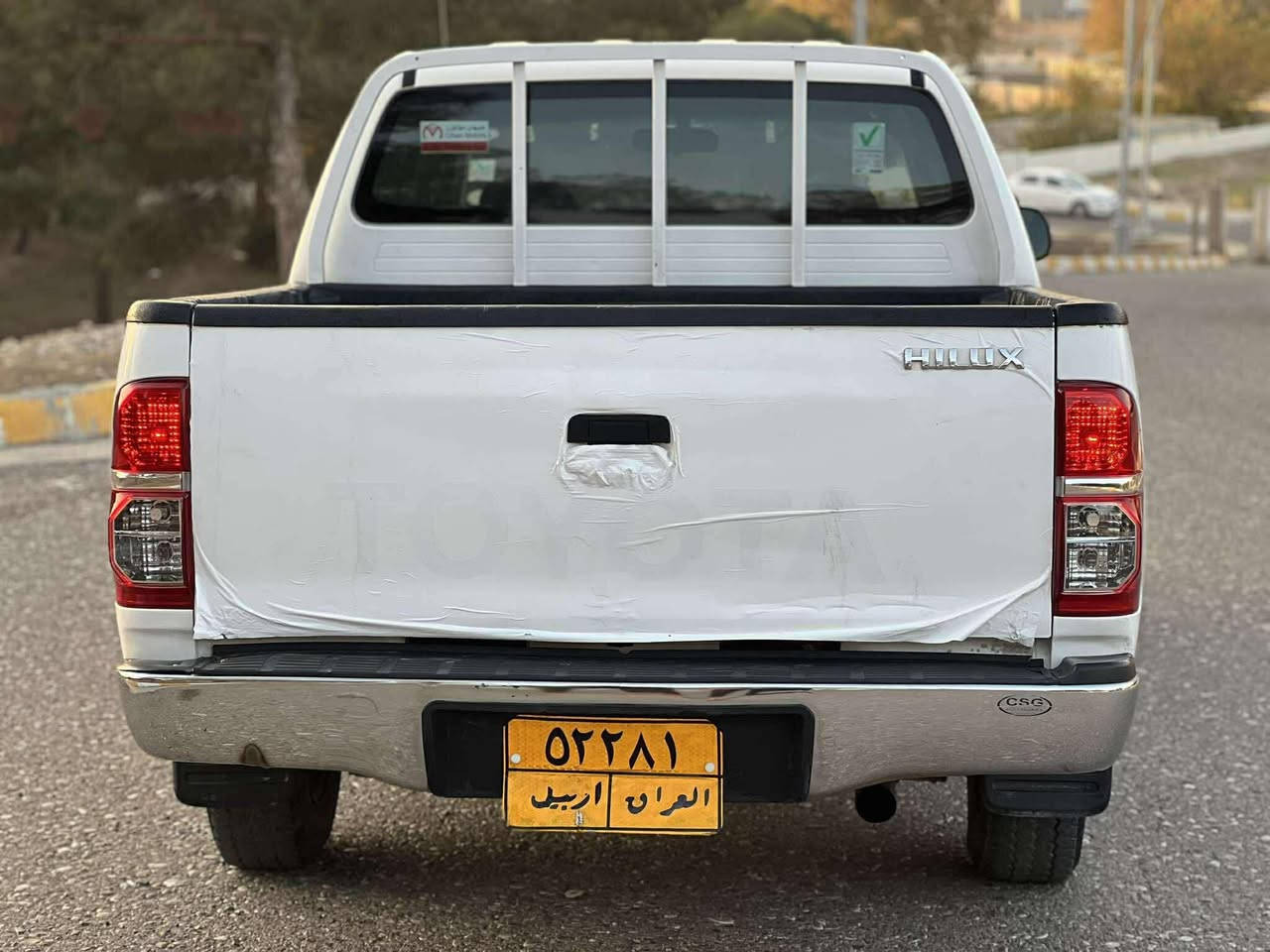 ئۆتۆمبێل: تویتا هایلۆکس 

مؤديلي ٢٠٠٨ 
هەزەی نوێیە 

ســــعر $ یەک کۆمێنـت بکە راســـتەوخۆ بــۆ دێـــت🟢

یەک بست تەعدیلی هەیە بێ سبوخ 
بێ لێدراوە 
هەموو شتێکی جایزە
هەموو لەسەر دەقی شەریکە ماوەتەوە

ژمارەی خاوەن سەیارە 👈: ***********
