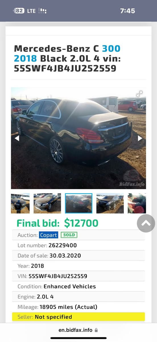 السلام عليكم
C300
موديل 2018 
حادثه هذه الي بامريكا 
وهنا بالعراق صار بيه شخط ونصبغ جاملغ الخلفي 
السياره فول الفول
داخل احمر 
رقم بغداد 
السعر 250 ورقه وبيه مجال 
اتصال ***********
