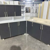 كاونتر خشب MDF • متر وعشرين • سِنك مرمر